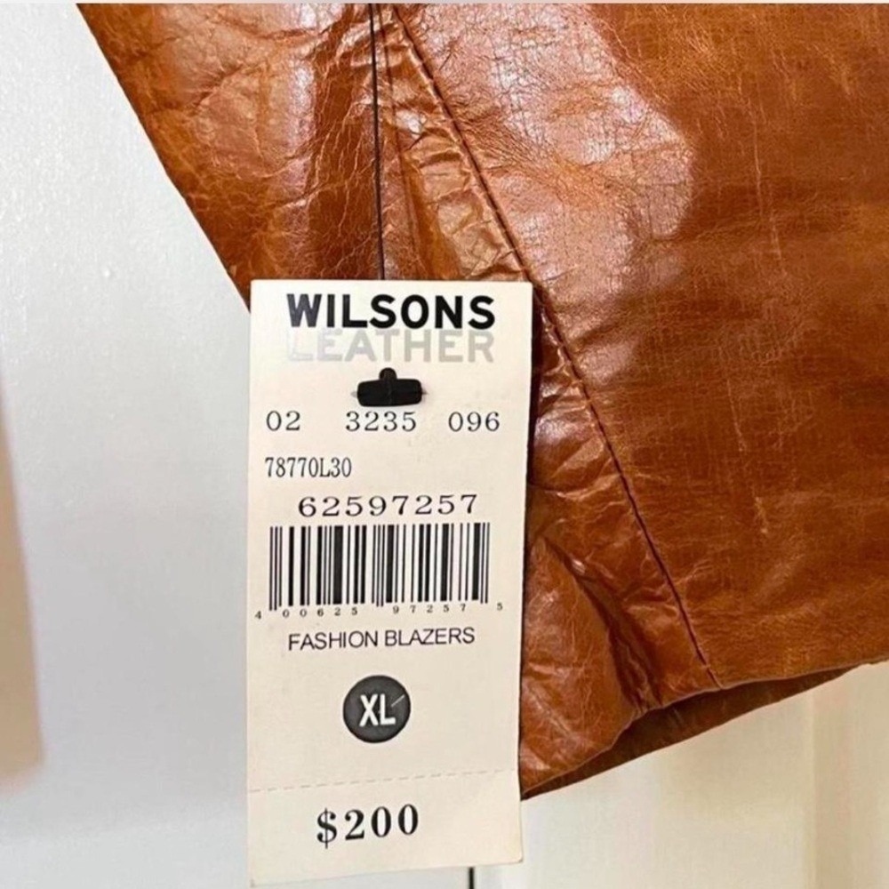 Western Vintage Wilsons Leather Jacket in Cognac Brown - Picture 5 of 7